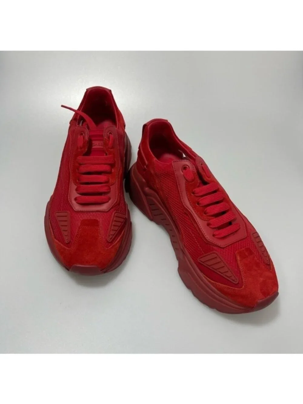 DOLCE & GABBANA Red Daymaster Chunky Sneakers Mens EU 40/US 7